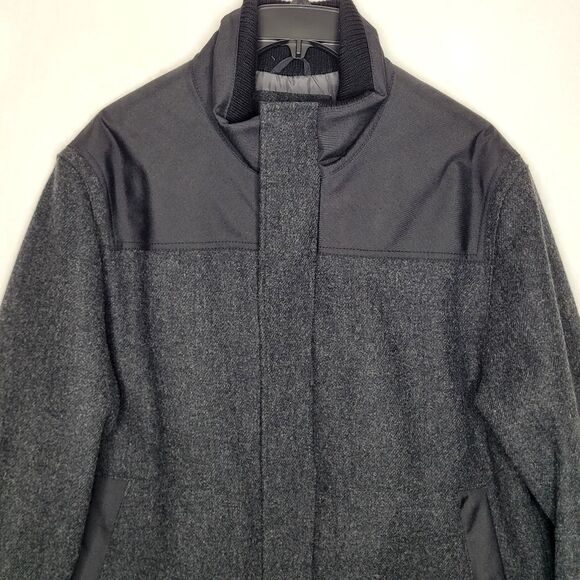 Banana Republic Wool Quilted Lined Bomber Jacket Size XL - Picture 3 of 15